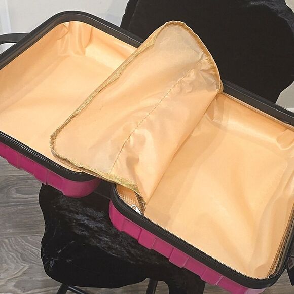 Dejuno BC02 Hard Shell Travel Cosmetic Case- Pink - Picture 6 of 9